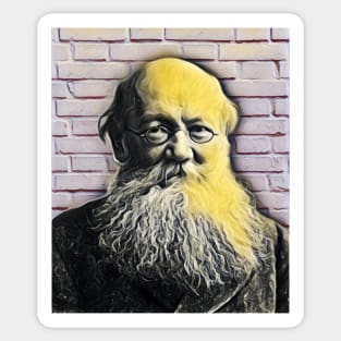 Peter Kropotkin Portrait | Peter Kropotkin Artwork Sticker